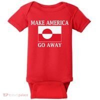 Make America Go Away MAGA Greenland Baby Bodysuit thumb 0