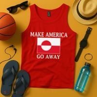 Make America Go Away MAGA Greenland Tank Top thumb 4