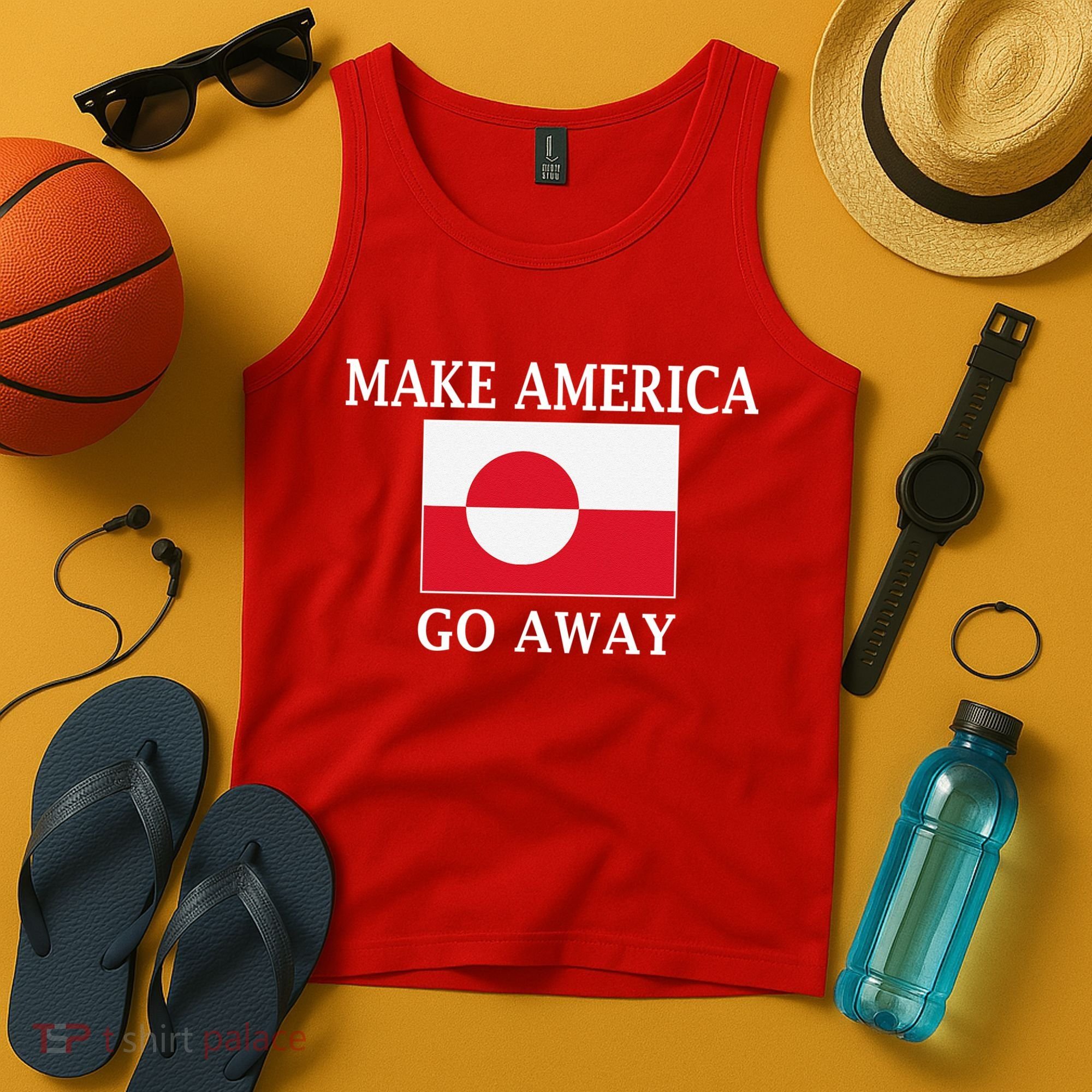 Make America Go Away MAGA Greenland Tank Top