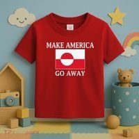 Make America Go Away MAGA Greenland Toddler T-Shirt thumb 3