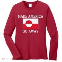 Make America Go Away MAGA Greenland Women's Long Sleeve Shirt thumb 0