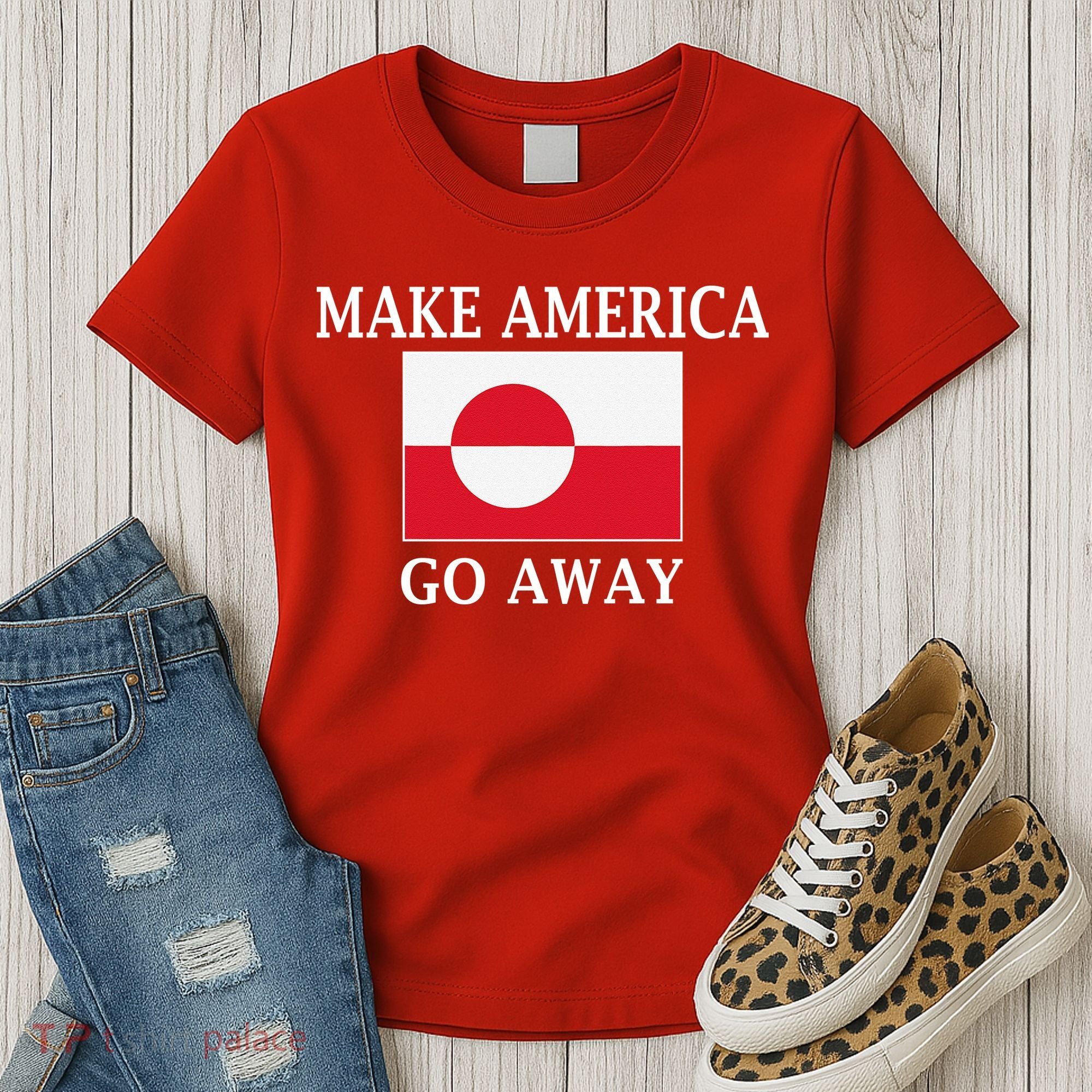 Make America Go Away MAGA Greenland Women's T-Shirt