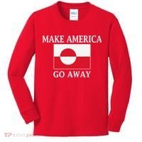 Make America Go Away MAGA Greenland Kids Long Sleeve Shirt thumb 0