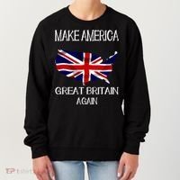 Make America Great Britain Again Funny Uk Us Cool Gift Women's Sweatshirt thumb 0