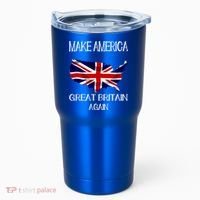 Make America Great Britain Again Funny Uk Us Cool Gift Tumbler thumb 0