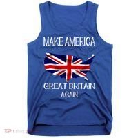 Make America Great Britain Again Funny Uk Us Cool Gift Tank Top thumb 0
