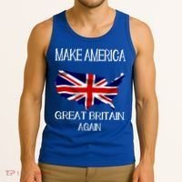 Make America Great Britain Again Funny Uk Us Cool Gift Tank Top thumb 3