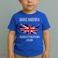 Make America Great Britain Again Funny Uk Us Cool Gift Toddler T-Shirt thumb 2