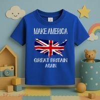 Make America Great Britain Again Funny Uk Us Cool Gift Toddler T-Shirt thumb 3
