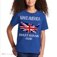 Make America Great Britain Again Funny Uk Us Cool Gift Kids T-Shirt thumb 2