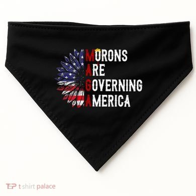 Morons Are Governing America USA-Made Doggie Bandana