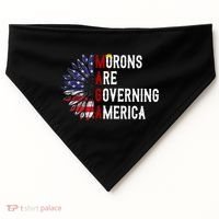 Morons Are Governing America USA-Made Doggie Bandana thumb 0
