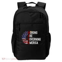 Morons Are Governing America Backpack thumb 0