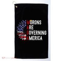 Morons Are Governing America Golf Towel thumb 0