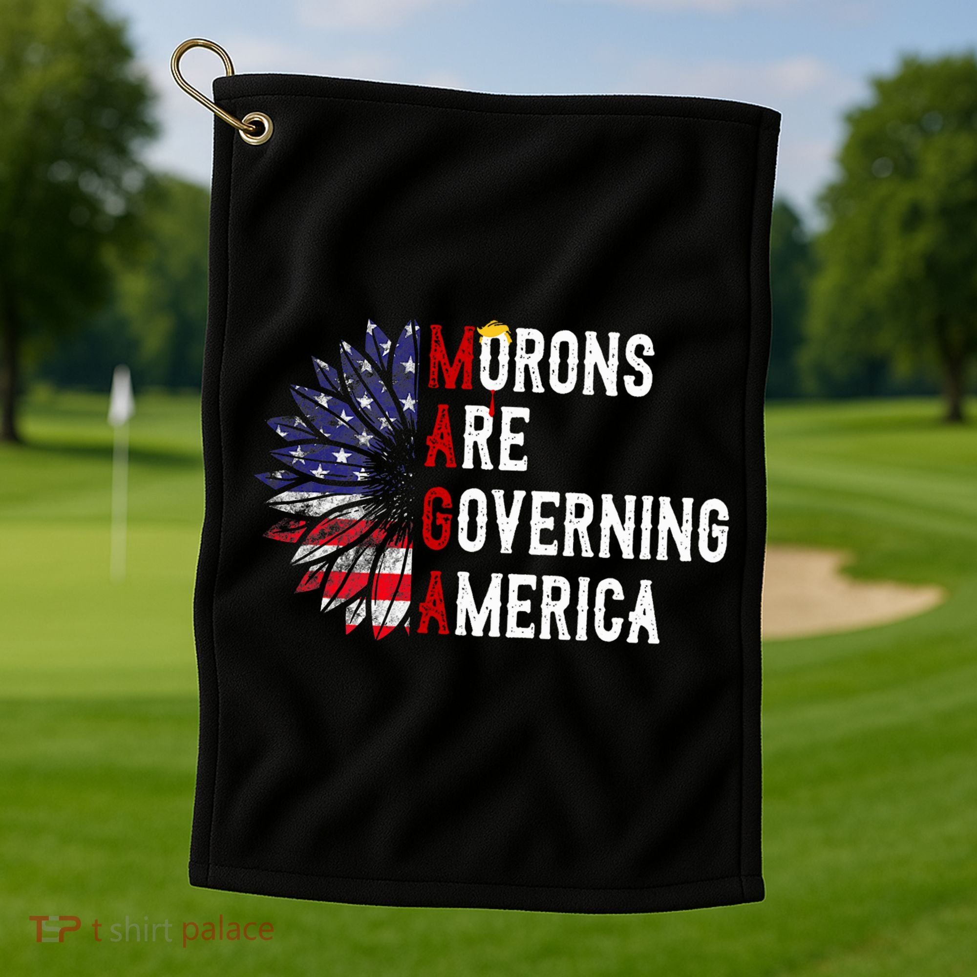 Morons Are Governing America Golf Towel