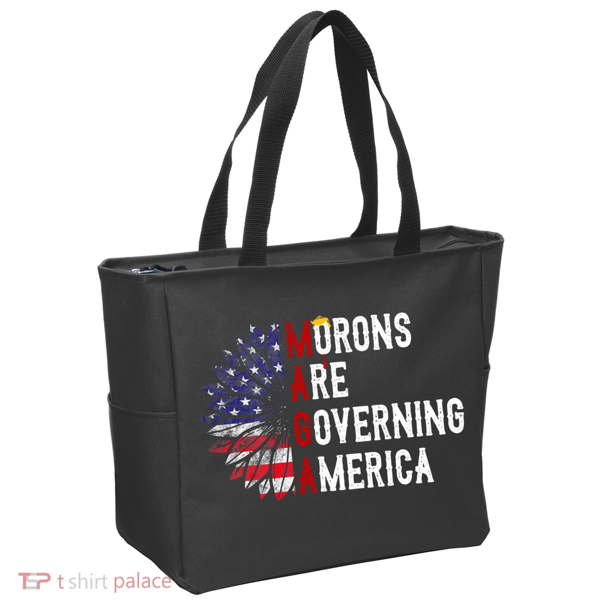 Morons Are Governing America Tote Bag