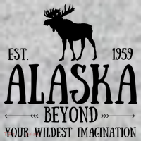 Moose Alaska Gift Mountain Last Frontier Alaska Cute Gift The Baniff Cuffed Pom Beanie thumb 2