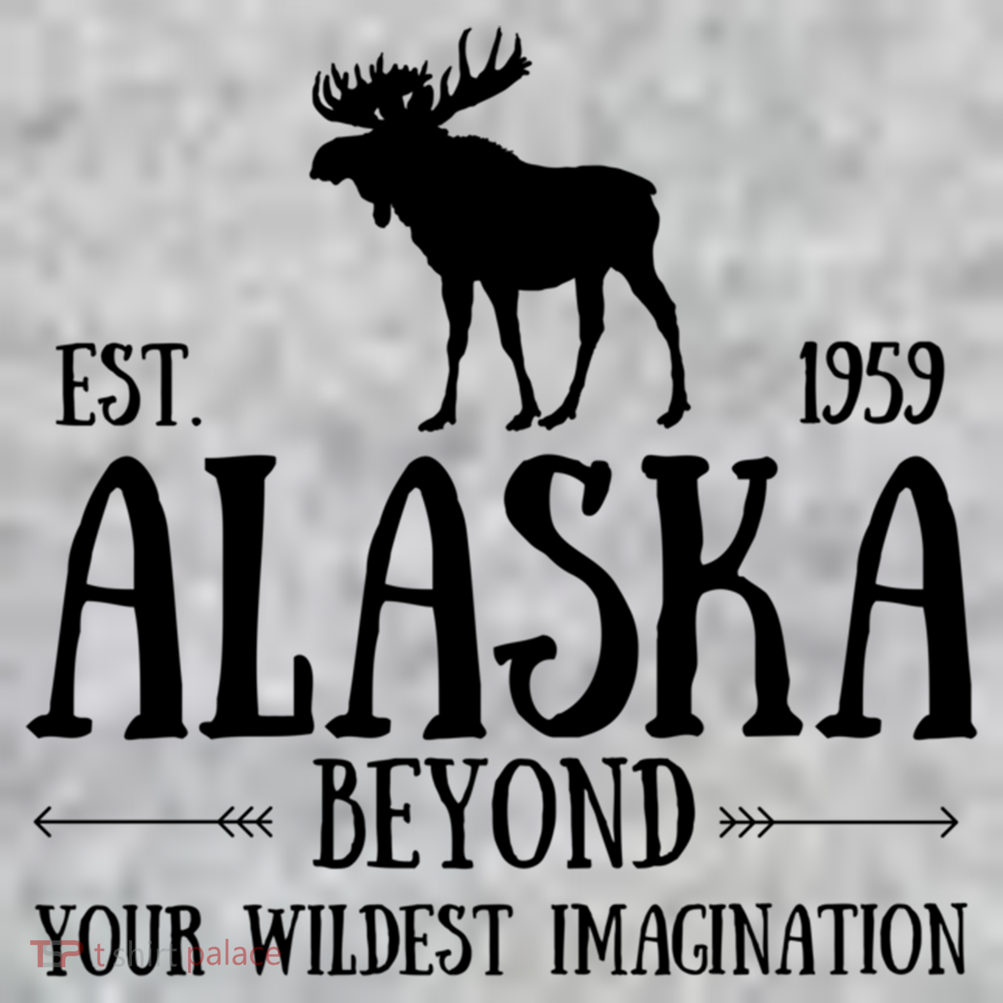 Moose Alaska Gift Mountain Last Frontier Alaska Cute Gift The Baniff Cuffed Pom Beanie