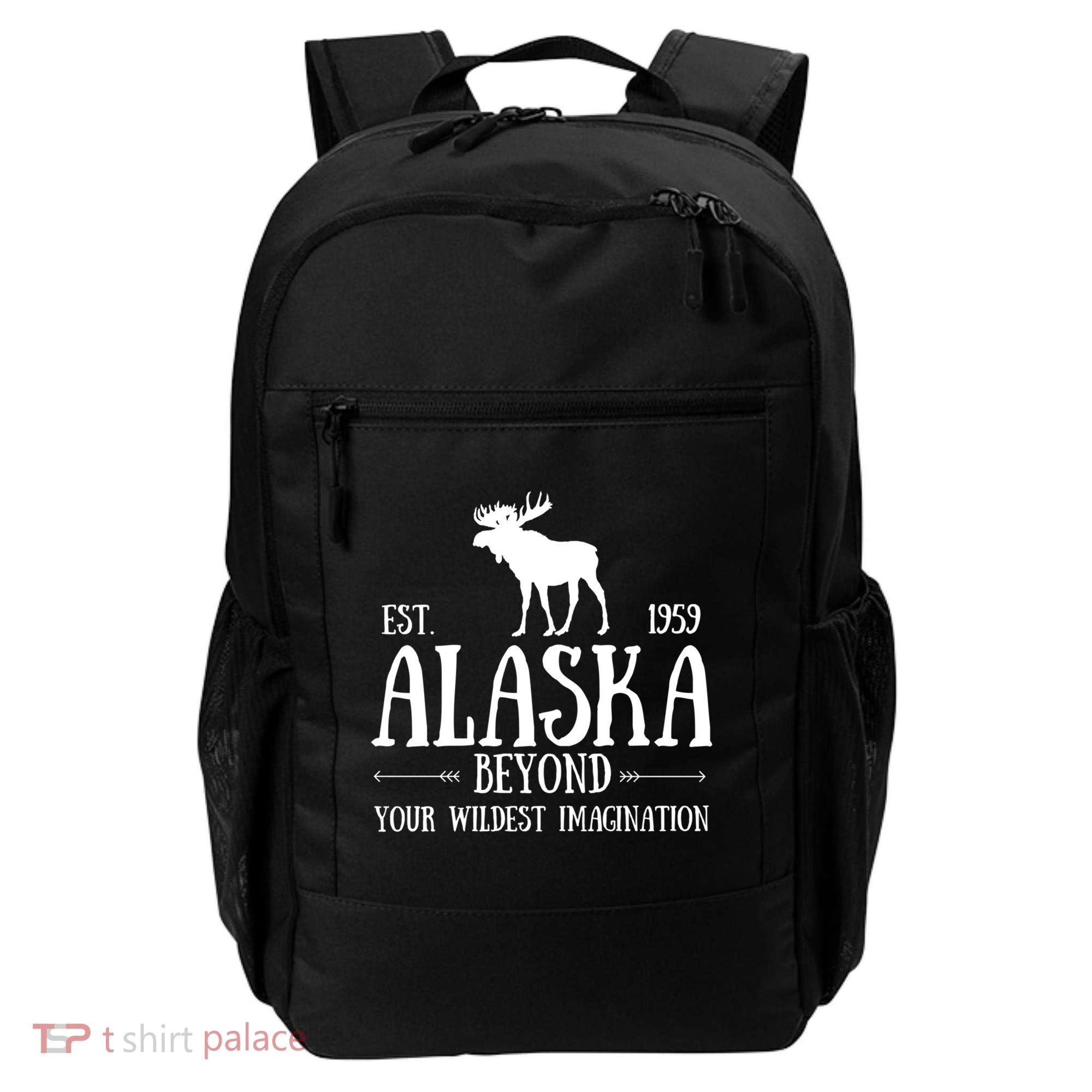 Moose Alaska Gift Mountain Last Frontier Alaska Cute Gift Backpack