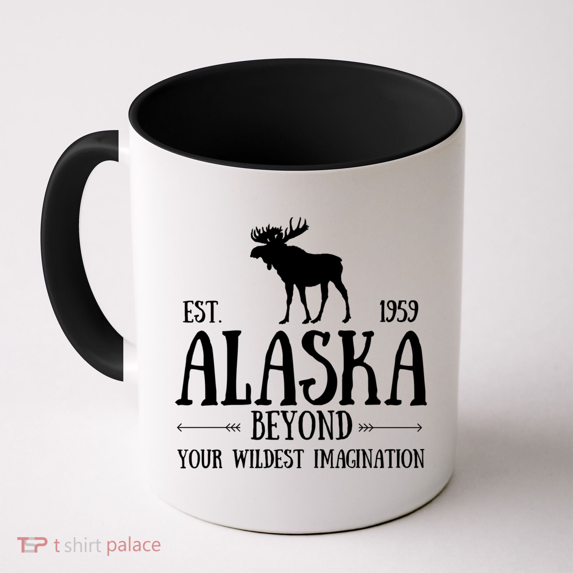 Moose Alaska Gift Mountain Last Frontier Alaska Cute Gift Coffee Mug