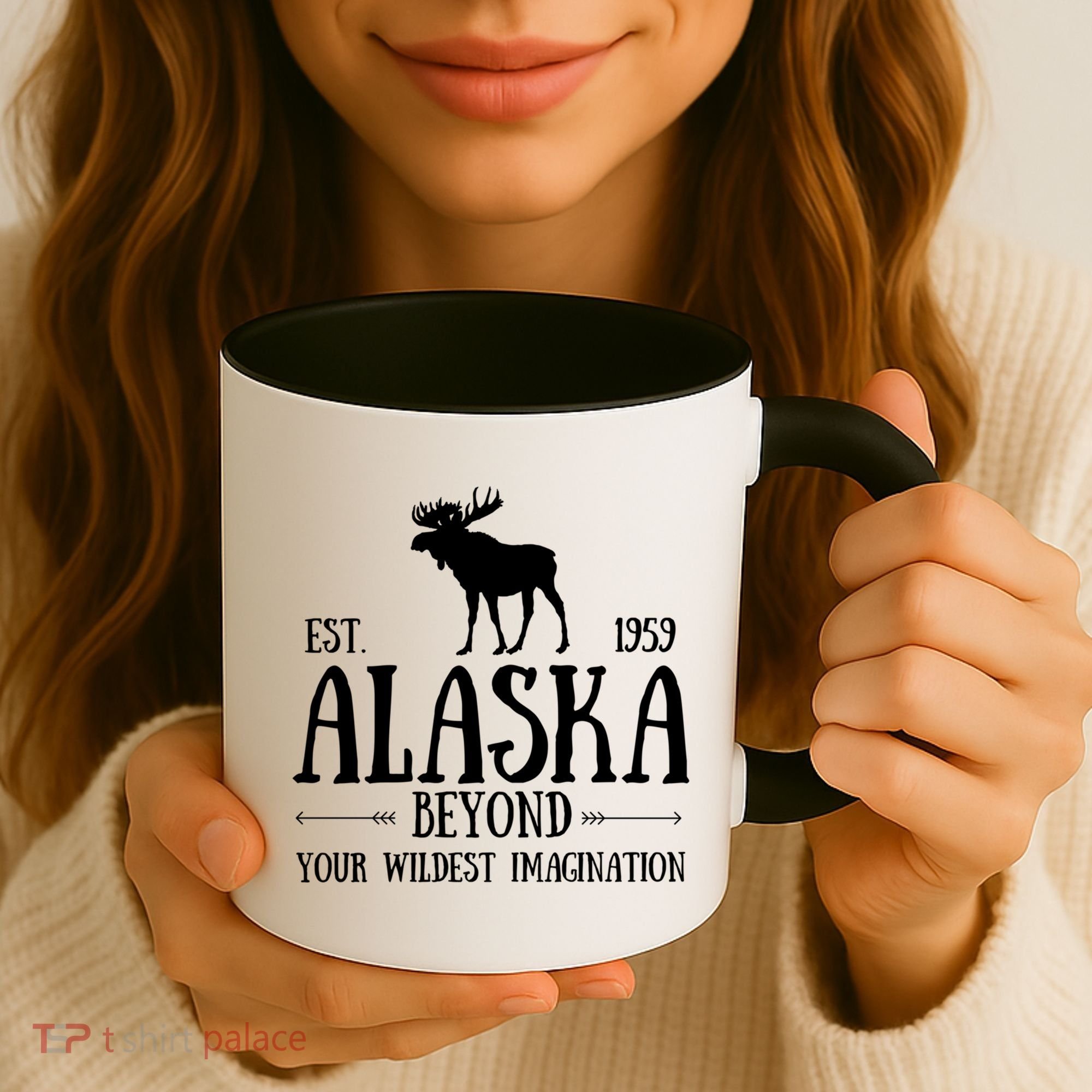 Moose Alaska Gift Mountain Last Frontier Alaska Cute Gift Coffee Mug