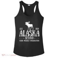 Moose Alaska Gift Mountain Last Frontier Alaska Cute Gift Ladies PosiCharge Competitor Racerback Tank thumb 0