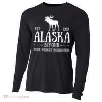 Moose Alaska Gift Mountain Last Frontier Alaska Cute Gift Cooling Performance Long Sleeve Crew thumb 0