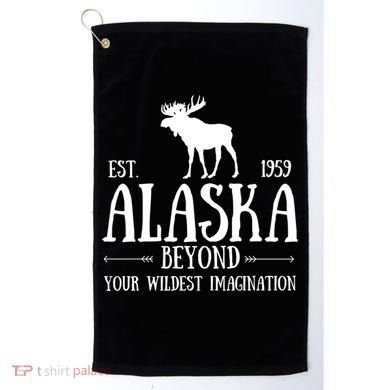Moose Alaska Gift Mountain Last Frontier Alaska Cute Gift Golf Towel