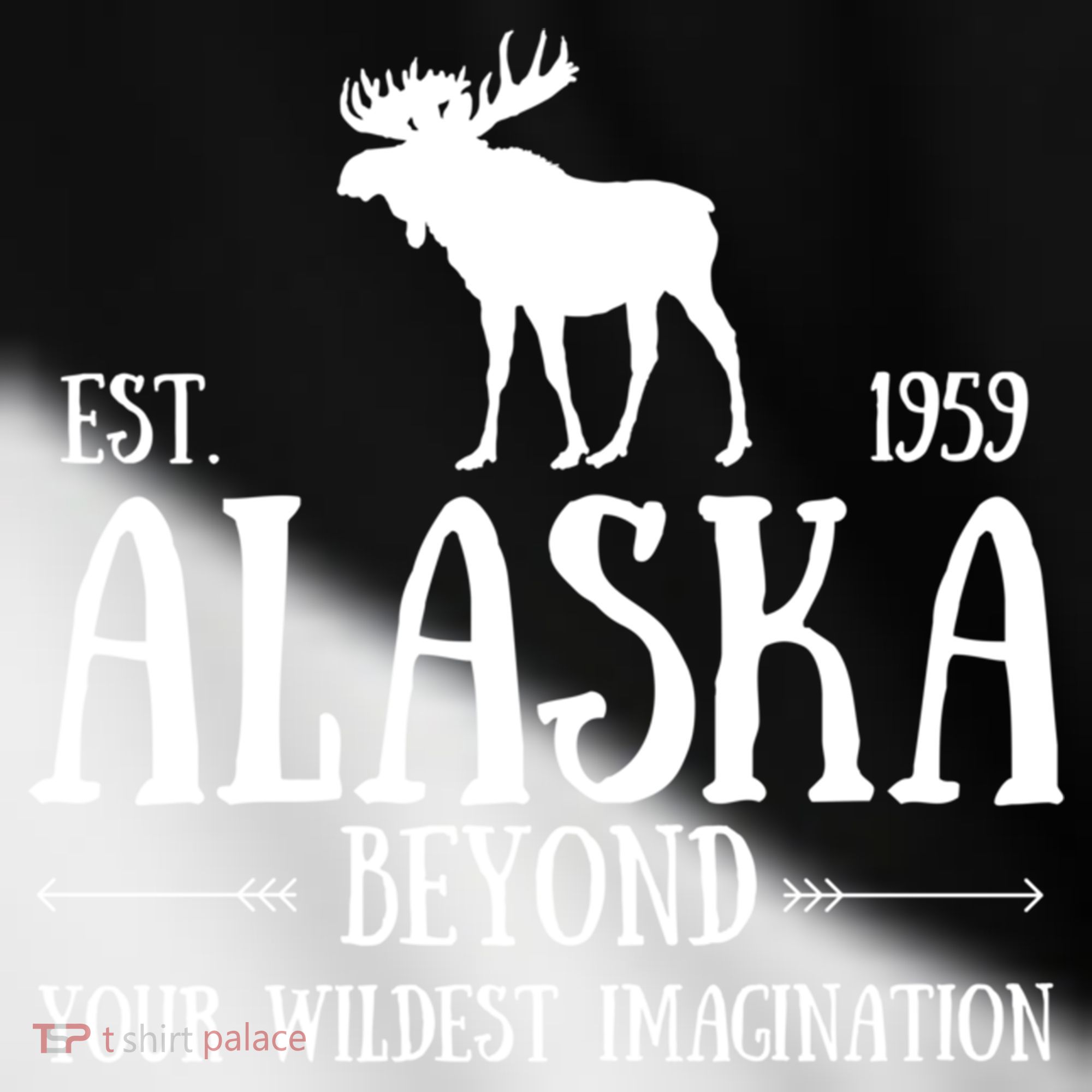 Moose Alaska Gift Mountain Last Frontier Alaska Cute Gift Toddler Fine Jersey T-Shirt