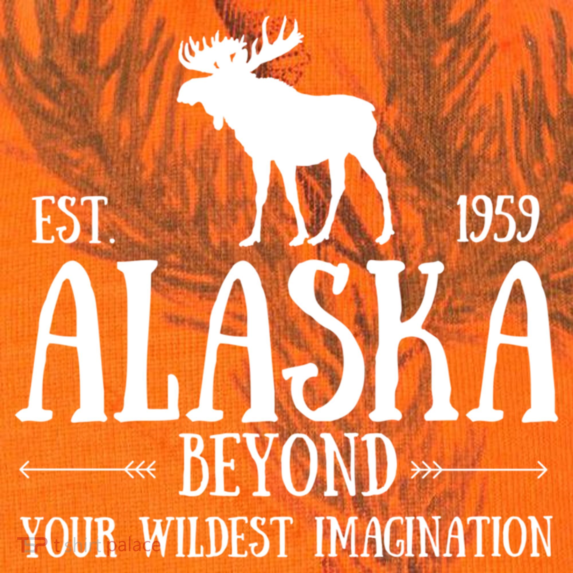 Moose Alaska Gift Mountain Last Frontier Alaska Cute Gift Kati Licensed 12" Camo Cuffed Beanie
