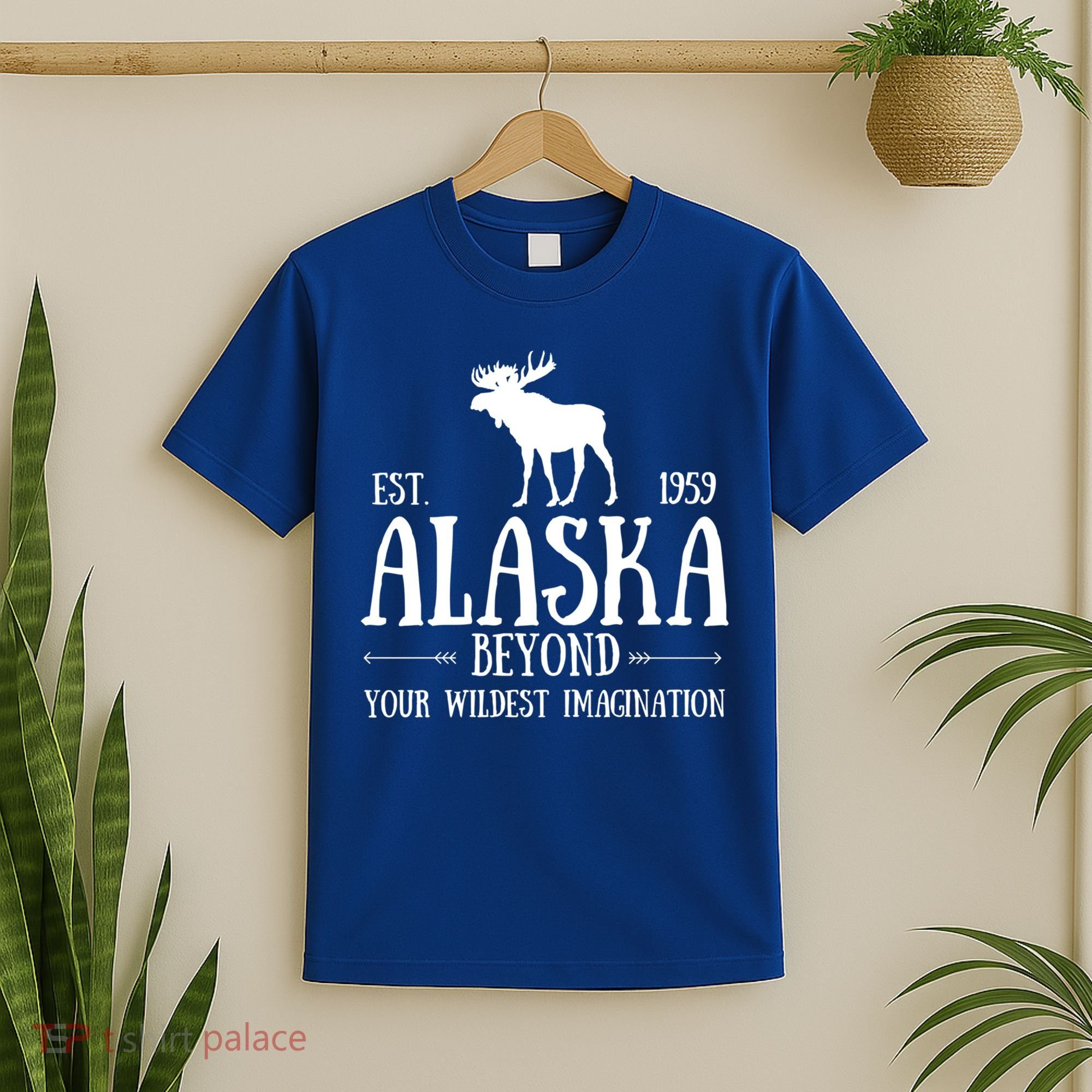 Moose Alaska Gift Mountain Last Frontier Alaska Cute Gift T-Shirt