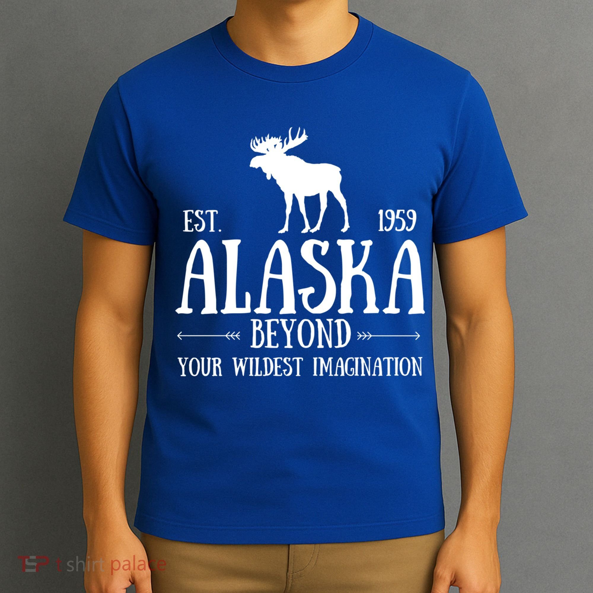 Moose Alaska Gift Mountain Last Frontier Alaska Cute Gift T-Shirt