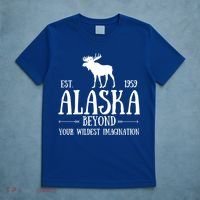 Moose Alaska Gift Mountain Last Frontier Alaska Cute Gift T-Shirt thumb 5
