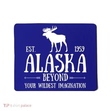Moose Alaska Gift Mountain Last Frontier Alaska Cute Gift Mousepad