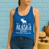 Moose Alaska Gift Mountain Last Frontier Alaska Cute Gift Women's Tank Top thumb 2