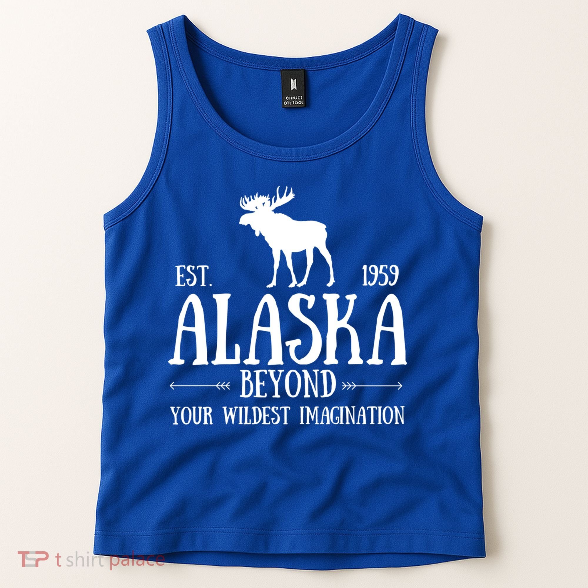 Moose Alaska Gift Mountain Last Frontier Alaska Cute Gift Tank Top