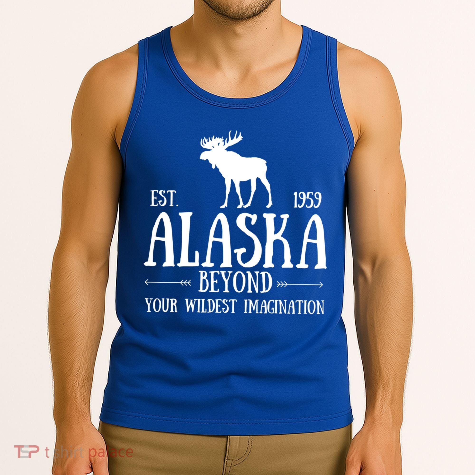 Moose Alaska Gift Mountain Last Frontier Alaska Cute Gift Tank Top