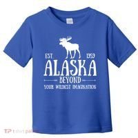 Moose Alaska Gift Mountain Last Frontier Alaska Cute Gift Toddler T-Shirt thumb 0