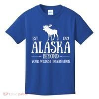 Moose Alaska Gift Mountain Last Frontier Alaska Cute Gift Kids T-Shirt thumb 0