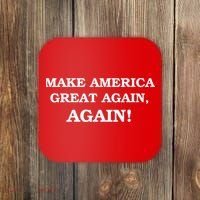 Make America Great Again, Again! Trump Rally #SaveAmerica Coaster thumb 0
