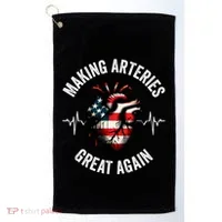 Making Arteries Great Again Meaningful Gift Golf Towel thumb 0