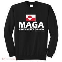 Make America Go Away MAGA Anti Trump Greenland Flag Sweatshirt thumb 0
