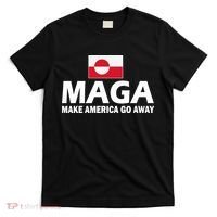 Make America Go Away MAGA Anti Trump Greenland Flag T-Shirt thumb 0