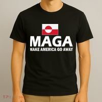 Make America Go Away MAGA Anti Trump Greenland Flag T-Shirt thumb 3