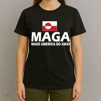 Make America Go Away MAGA Anti Trump Greenland Flag T-Shirt thumb 4