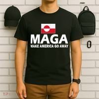 Make America Go Away MAGA Anti Trump Greenland Flag T-Shirt thumb 6