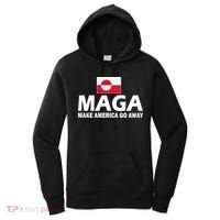 Make America Go Away MAGA Anti Trump Greenland Flag Women's Hoodie thumb 0