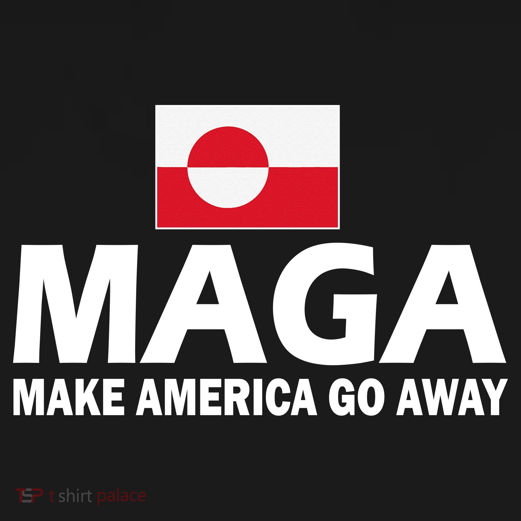 Make America Go Away MAGA Anti Trump Greenland Flag Women's Hoodie