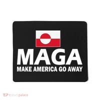 Make America Go Away MAGA Anti Trump Greenland Flag Mousepad thumb 0