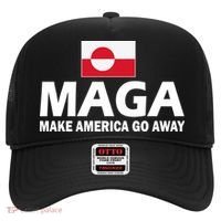 Make America Go Away MAGA Anti Trump Greenland Flag Hat thumb 0